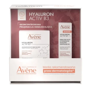 Avene, Zestaw HYALURON ACTIV B3 na noc, krem intensywny na noc, 40 ml + krem pod oczy, 15 ml