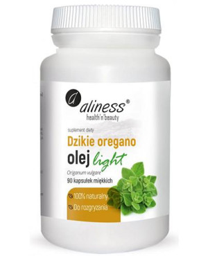 Aliness Dzikie Oregano Olej light, kapsułki, 90 sztuk