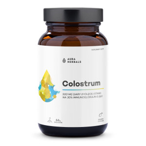Colostrum 500 mg, proszek, kwaśna cytryna, 66 g
