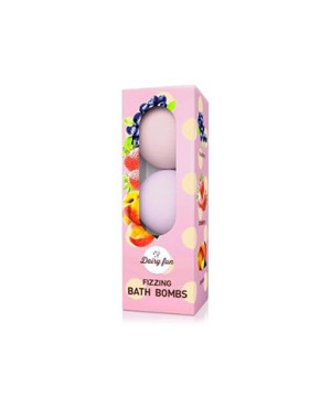 Delia Dairy fun Musujące kule do kąpieli jagoda, truskawka, brzoskwinia, 3 x 100 g