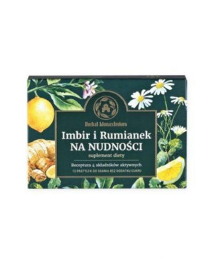 Herbal Monasterium Imbir i Rumianek, 12 pastylek