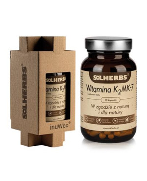 SOLHERBS Witamina K2 MK-7 - 60 kaps. - cena, opinie, składniki