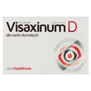 Visaxinum D dla osób dorosłych z cerą trądzikową, tabletki powlekane, 30 sztuk