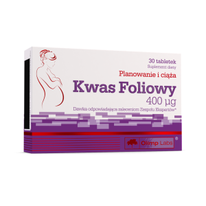 Olimp Labs, Kwas foliowy 400 µg, tabletki, 30 sztuk