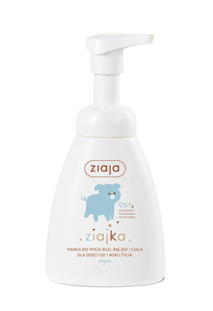 Ziaja Ziajka pianka oczyszczająca do mycia buzi rączek ciała 250 ml