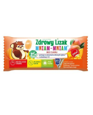 Zdrowy lizak Mniam-Mniam o smaku mango - 1 szt. Na kości i odporność - cena, opinie, skład