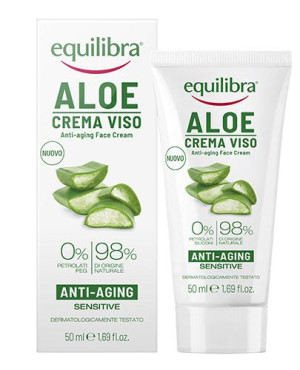 EQUILIBRA Aloesowy krem do twarzy przeciwstarzeniowy, 50 ml