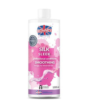 Ronney Professional Conditioner Smoothing Silk Sleek Odżywka wygładzająca do włosów cienkich i matowych, 1000 ml