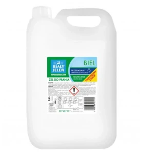 Biały Jeleń, Hipoalergiczny żel do prania biel, 5 l