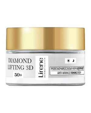 Lirene DIAMENTOWY LIFTING 3D Przeciwzmarszczkowy krem ujędrniający 50+, 50 ml
