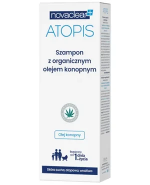NovaClear Atopis Hemp Seed Oil Shampoo szampon z organicznym olejem konopnym 250 ml