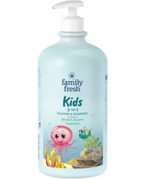Family Fresh Kids kremowy żel pod prysznic i szampon 1000 ml