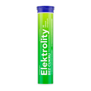 Elektrolity bez cukru, tabletki musujące, 20 sztuk