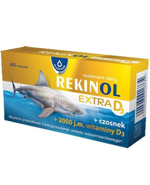 OLEOFARM Rekinol Extra D3, 60 kapsułek