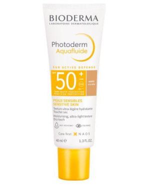 Bioderma Photoderm Aquafluide SPF50+ ultralekki fluid do skóry normalnej odcień ciemny, 40 ml
