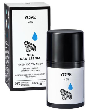 YOPE Men Wood Krem nawilżający do twarzy dla mężczyzn, 50 ml