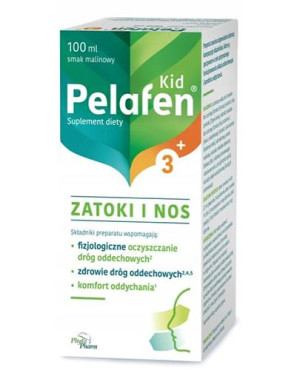 Pelafen Kid Zatoki i Nos 3 + Smak malinowy - 100 ml - cena, opinie, dawkowanie