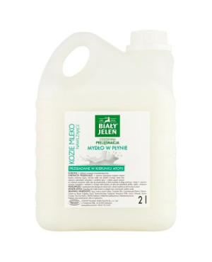 BIAŁY JELEŃ Mydło w płynie kozie mleko, 2 l