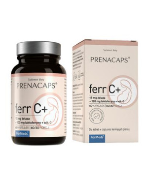 PRENACAPS Ferr C+, kapsułki, 60 sztuk