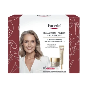 Eucerin Zestaw Hyaluron-Filler + Elasticity Krem na noc, 50ml + Krem pod oczy SPF20, 15ml