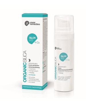 Invex Remedies Organic Silica Silor +B +Cu Przeciwzmarszczkowo - Odżywczy krem na noc z krzemem organicznym i miedzią, 30 ml