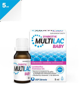 MULTILAC BABY Synbiotyk krople, 5 ml
