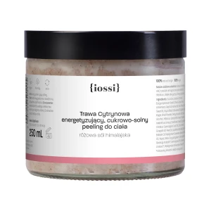 Iossi, Trawa Cytrynowa, Energetyzujący cukrowo-solny, peeling do ciała, 250 ml