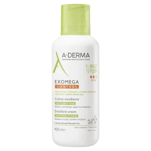 A-Derma Exomega Control Krem emolient przeciw drapaniu, skóra sucha, 400 ml
