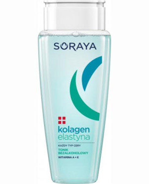 Soraya Kolagen+Elastyna Tonik bezalkoholowy, 200 ml