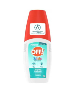 OFF! Kids, Płyn Repelent, przeciwko komarom i kleszczom, dla dzieci od 1. roku życia, 100 ml