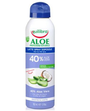 Equilibra Aloesowe Mleczko w sprayu po opalaniu, 150 ml