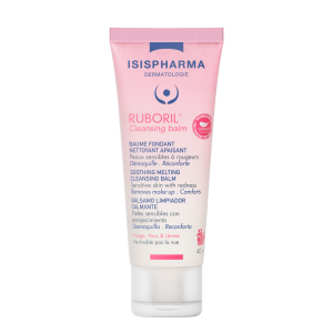 Isispharma Ruboril Cleansing Balm, kojący topniejący balsam oczyszczający do skóry wrażliwej i skłonnej do zaczerwienień, 40 ml