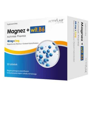 ACTIVLAB PHARMA Magnez + wit.B6 - 50 kaps.