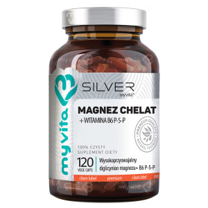 MyVita Silvet Magnez chelat + witamina B6 120 kapsułek