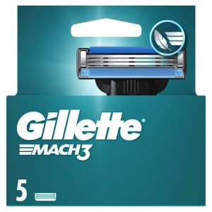 Gillette Mach3 Ostrza wymienne do maszynki do golenia dla mężczyzn, 5 sztuk