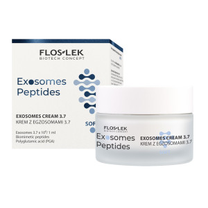 Exosomes Peptides, Krem z egzosomami do twarzy spłycający zmarszczki soft 3.7, 50 ml