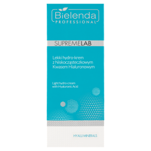 Bielenda Professional Supremelab Hyalu Minerals, lekki hydro-krem z niskocząsteczkowym kwasem hialuronowym, 50 ml