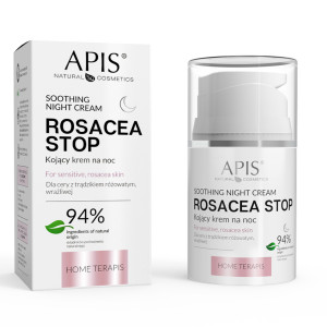 Apis Home Terapis Rosacea-Stop, kojący krem na noc, 50 ml