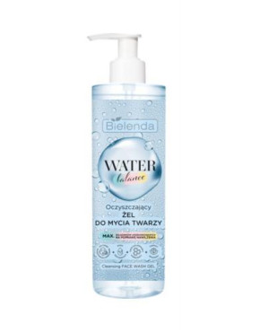 Bielenda Water Balance, oczyszczający żel do mycia twarzy, 195 g