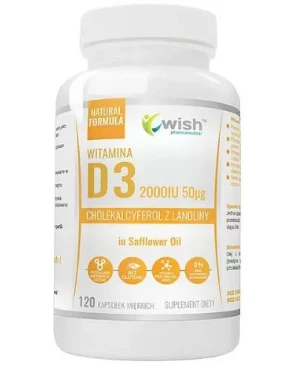 Wish Witamina D3 2000 IU 120 kapsułek miękkich