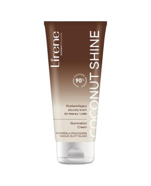 Lirene Coconut Shine Rozświetlający złocisty krem do twarzy i ciała, 150 ml