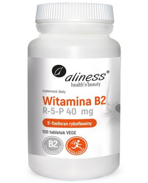 Aliness Witamina B2 R-5-P ryboflawina, 40 mg, tabletki, 100 sztuk
