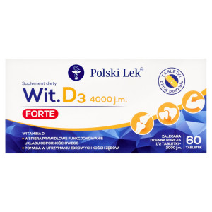 Wit. D3 Forte, kapsułki, 60 sztuk