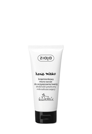 ZIAJA KOZIE MLEKO Krzemionkowy micro-scrub do oczyszczania twarzy - 75 ml