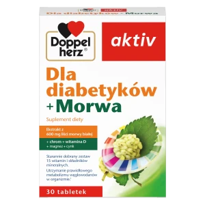 DoppelHerz Aktiv Dla diabetyków + Morwa, tabletki, 30 sztuk