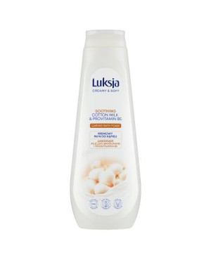 Luksja Creamy Soft Kremowy Płyn do kąpieli Mleczko bawełniane i Prowitamina B5, 900 ml