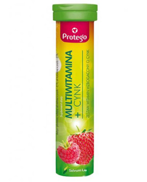 Protego, Multiwitamina + Cynk, tabletki musujące, 20 sztuk