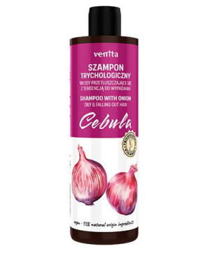 VENITA Szampon trychologiczny - Cebula do włosów przetłuszczających z tendencją do wypadania, 300 ml