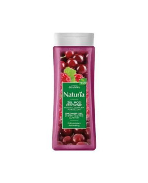 Joanna Naturia, żel pod prysznic wiśnia i czerwona porzeczka, 300 ml