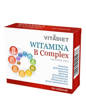 VITADIET Witamina B Complex, tabletki, 60 sztuk